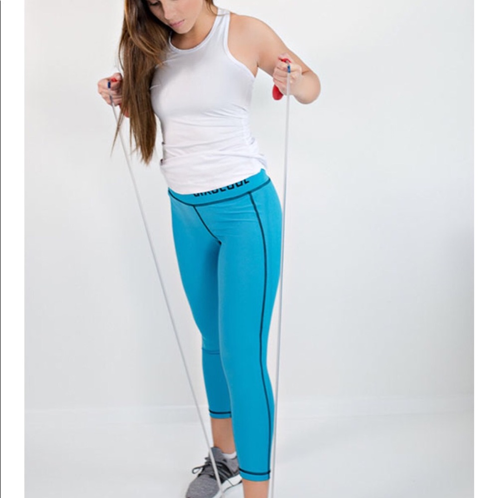 Six Deuce Fitness Leggings Baby Blue Large NWT